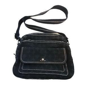 Fossil Leaf Print Black Bags